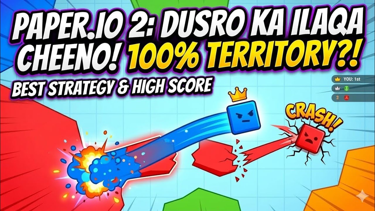 New gameplay 😁 paper.io 2🔥