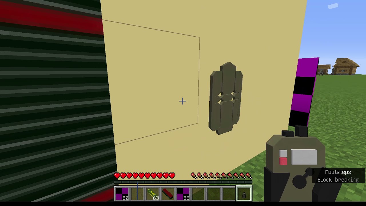 Testing R6 mod in Minecraft 3 - Breach Charge and wide barricade