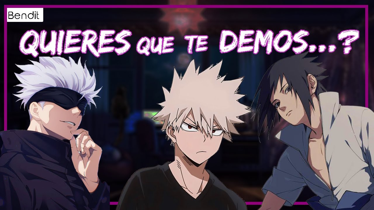 INVOCAS A BAKUGO,GOJO Y SASUKE EN TU HABITACION | Bnha-JJK-Naruto | ASMR - Roleplay en Español |