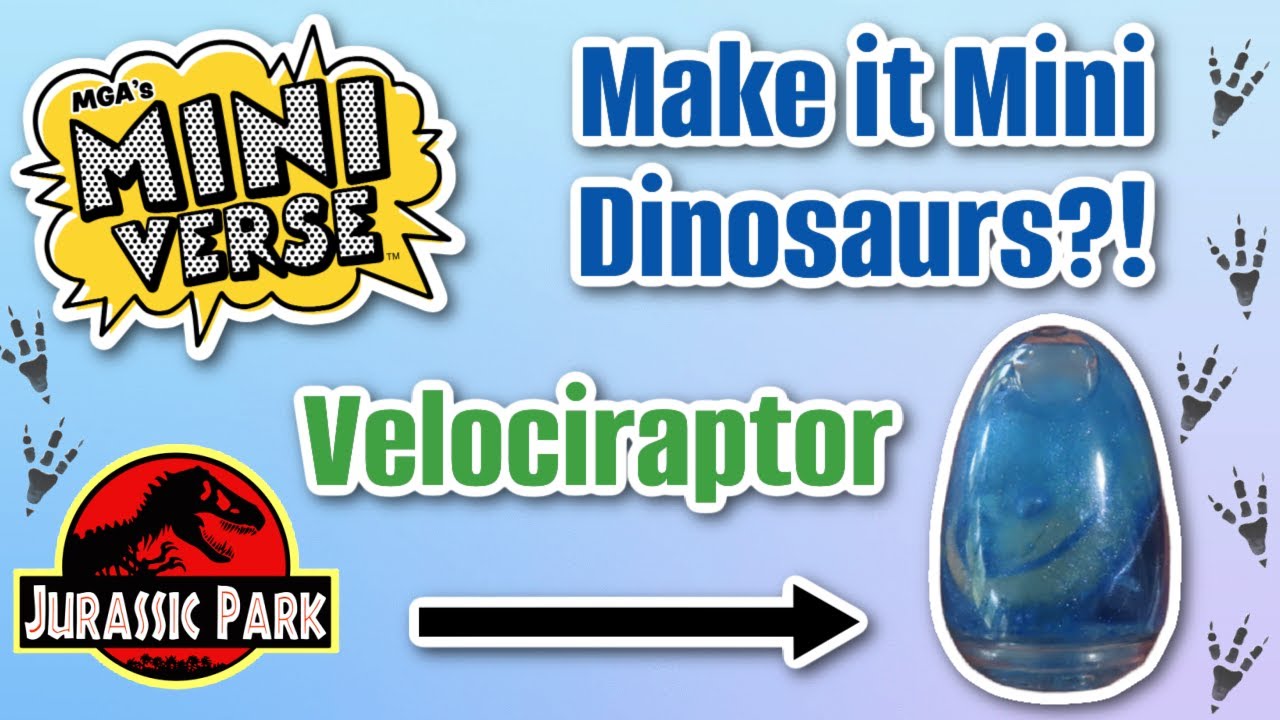 NEW Miniverse Make it Mini Dinosaurs?! 12 to Collect!! Jurassic Park Velociraptor!