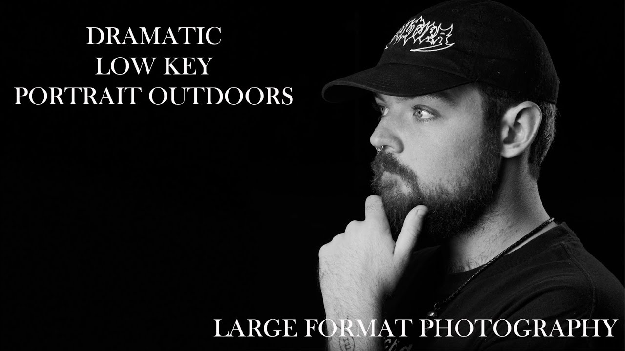 LARGE FORMAT DRAMATIC PORTRAITS : ON LOCATION – How to create a black background outdoors - Part 1