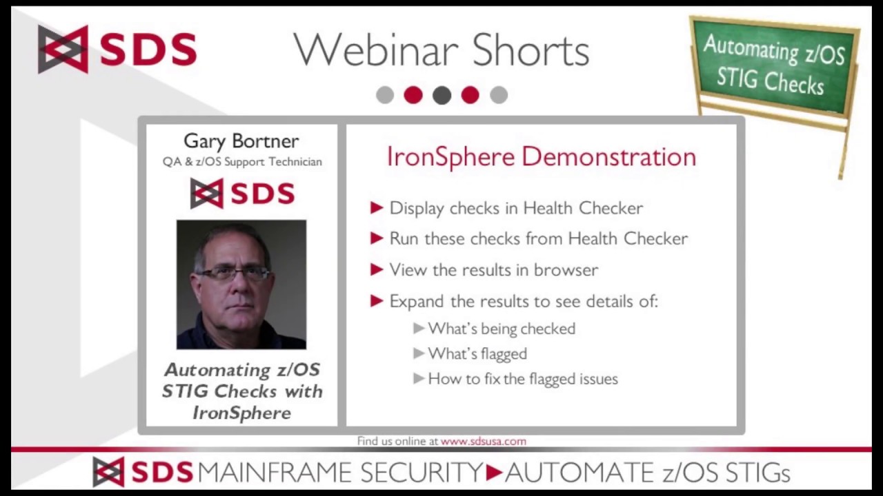 Product Demo: IronSphere for z/OS, a tool that automates z/OS STIG compliance process