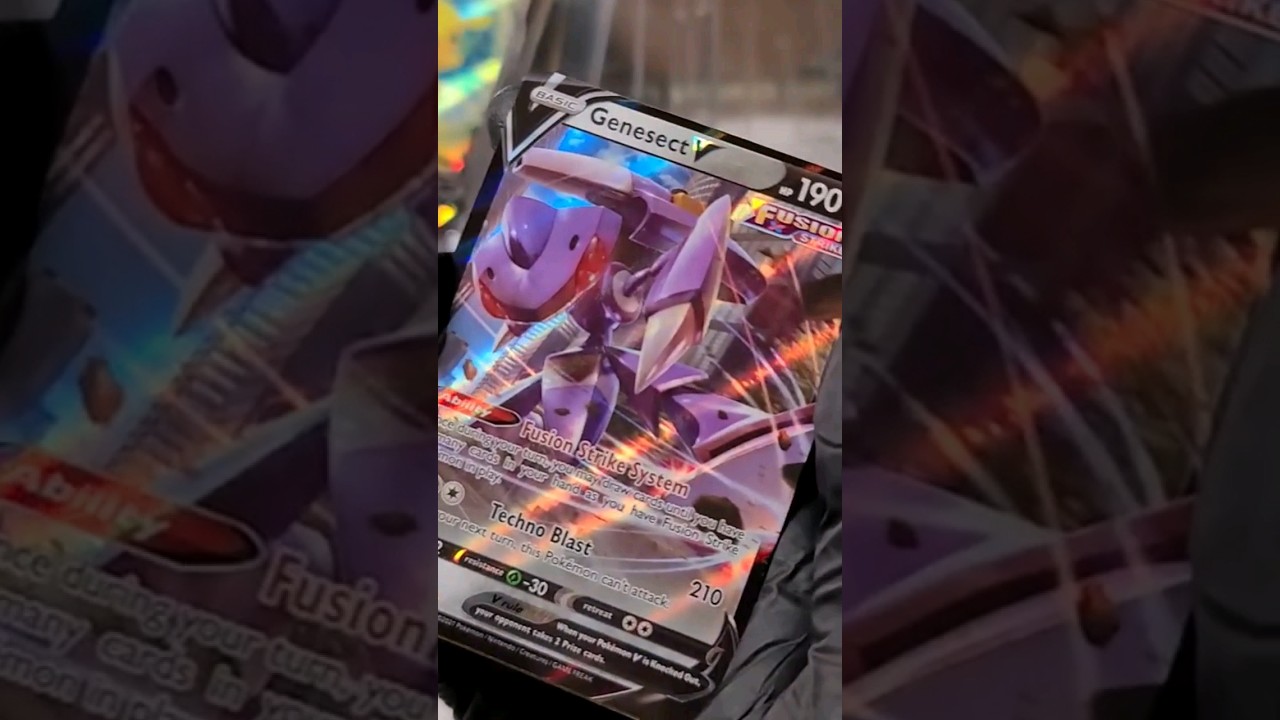Pokemon! Genesect V *Awesome Pull* #art #genesect #pokemon #pokemontcg #pokemoncards