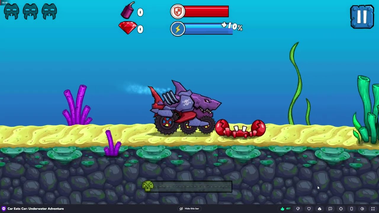 CAR EATS CAR: UNDERWATER ADVENTURE no CrazyGames – Corridas Submarinas, Ação e Sobrevivência