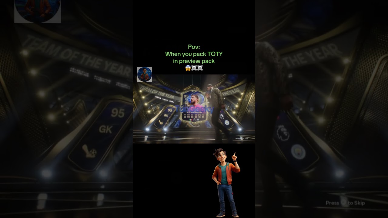 When you pack TOTY in preview gold pack 😱 