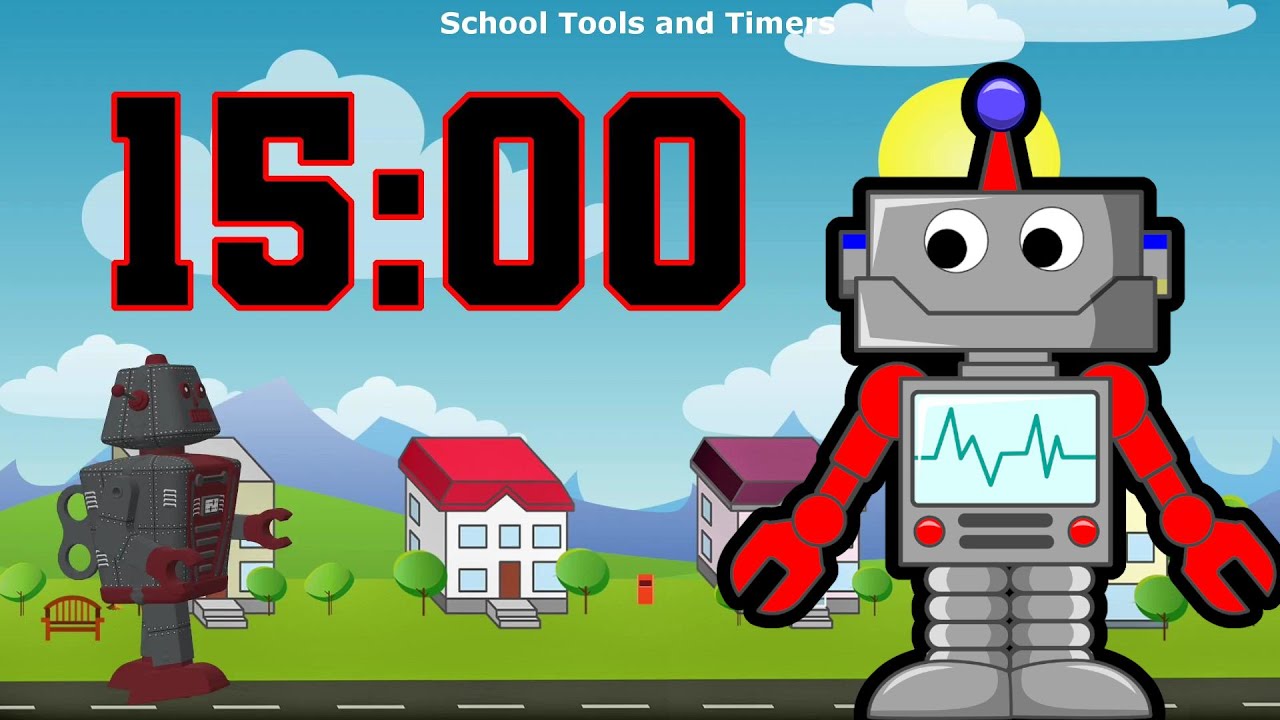 15 Minute Countdown Timer - Robot Giant! 🤖