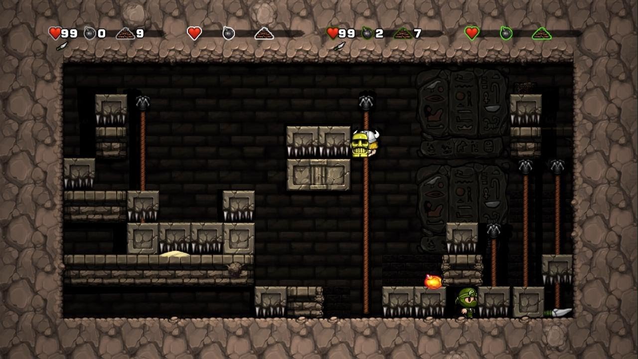 Spelunky Deathmatch Shiffs only GamePlay 2