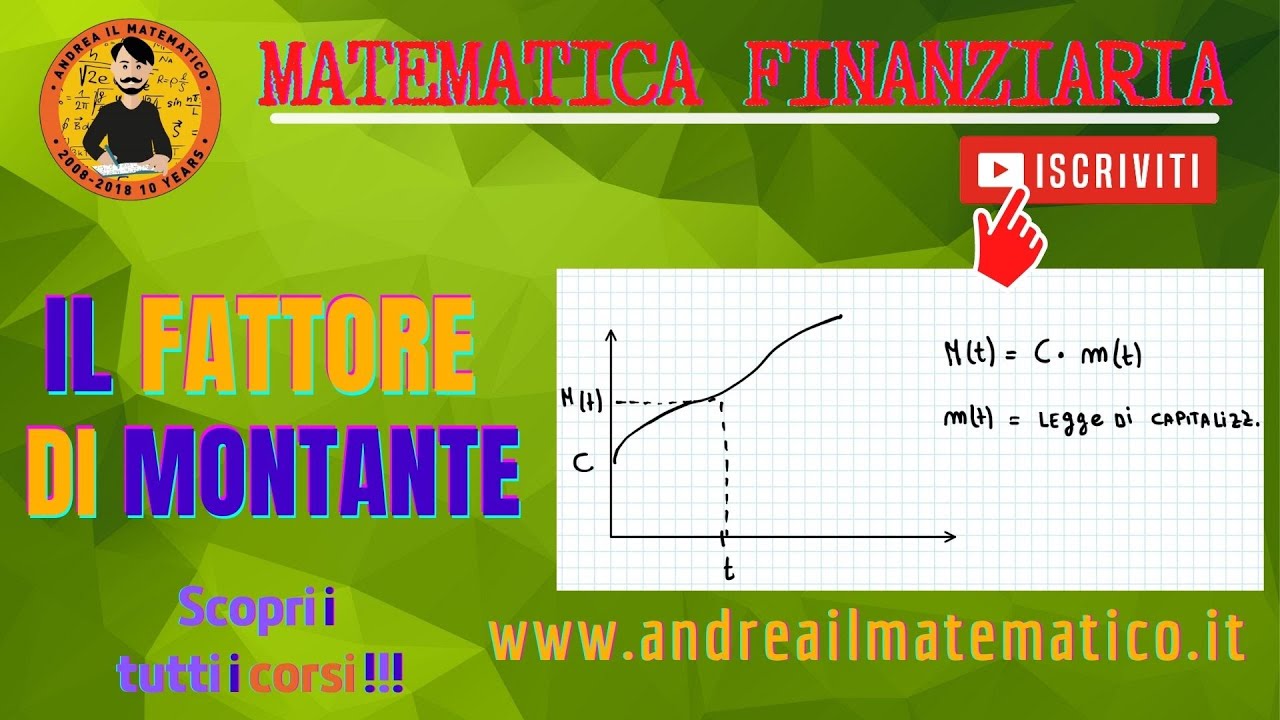 Fattore di montante- Matematica Finanziaria
