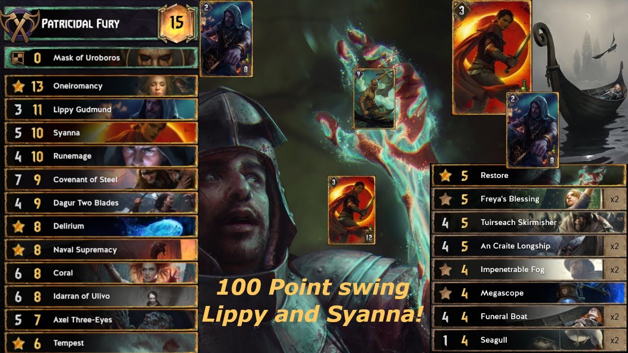 Gwent Funeral Boat Lippy Syanna combo can create more than a 100 point swing! 11.8