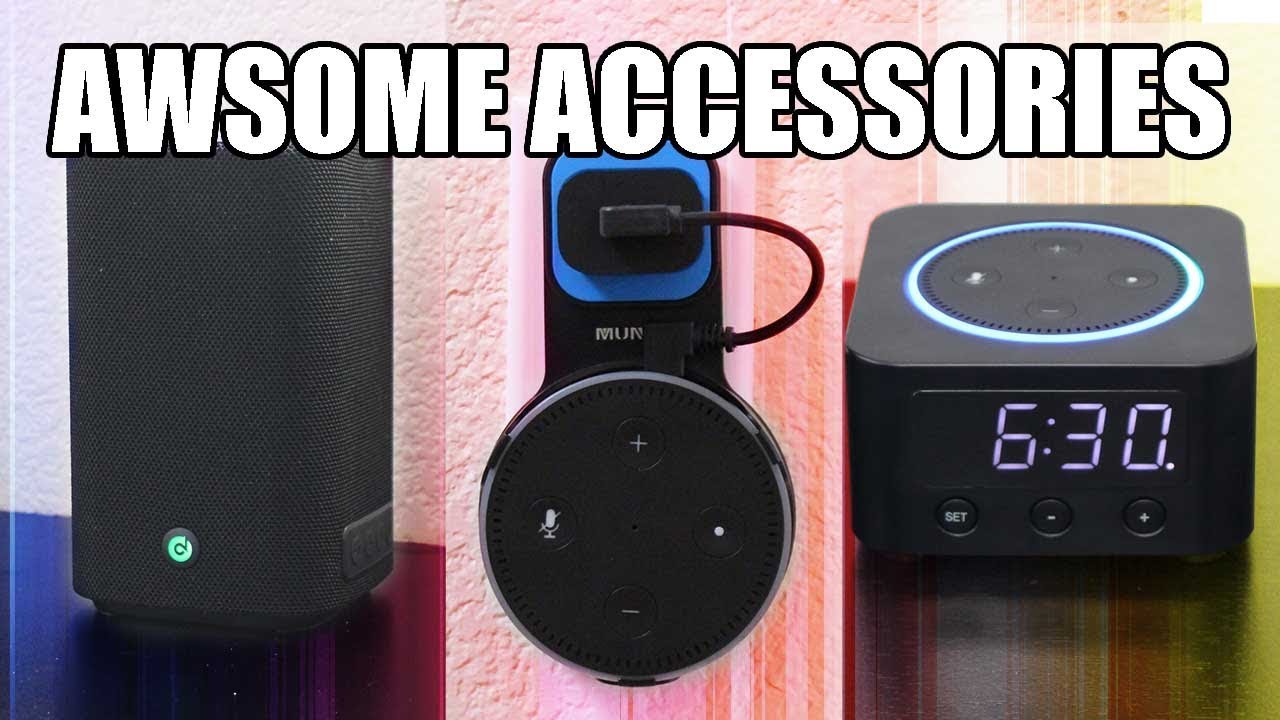 Echo dot 2 Accessories. Speaker Booster - Wall Mount - Alexa Clock