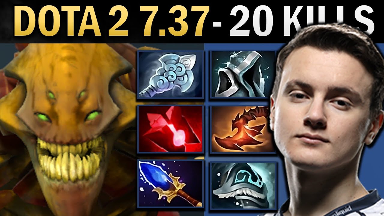 Sand King Gameplay Miracle with 20 Kills and Windwaker - Dota 7.37
