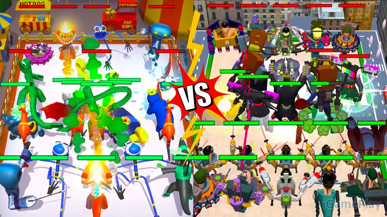 Merge Color Friends Mods Vs Toilet Monster Merge War, Merge Battle Gameplay, part 10