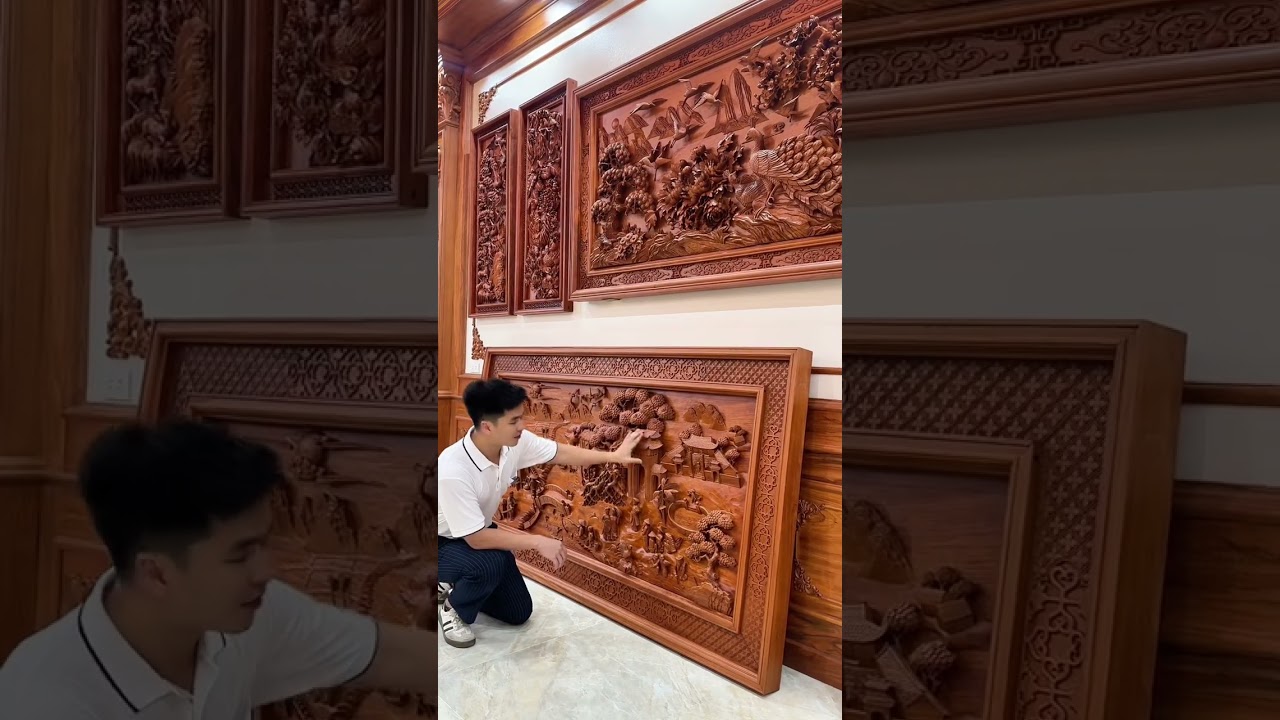 Tranh gỗ Đồng Quê, làng nghề đồ gỗ mỹ nghệ Hải Minh, miền ký ức quê hương Việt Nam
