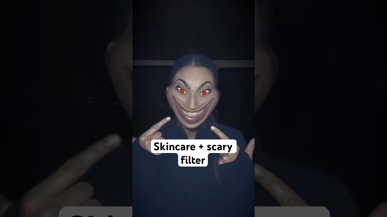 Skincare + scary filter😅 #eczema #eczemaskincare #eczemaskincareroutine #Halloween