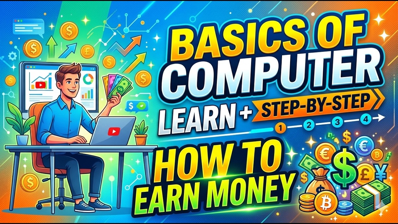 How to earn money learn step by step basics of computer part 1