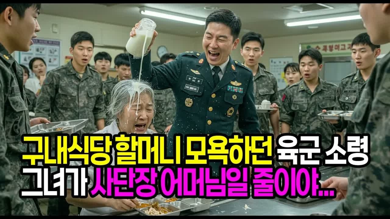 ＂늙어서 밥도 제대로 못퍼네＂ 구내식당 할머니를 모욕하던 육군소령, 그녀가 사단장 어머님일 줄이야#사연라디오 #오디오북 #인생사연 #노후의지혜
