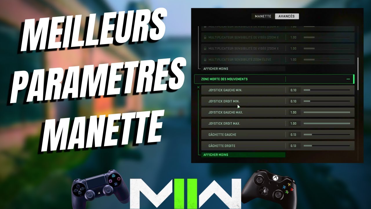 WARZONE 2 : Les MEILLEURS PARAMETRES MANETTE  ! (PS4 PS5 XBOX PC)