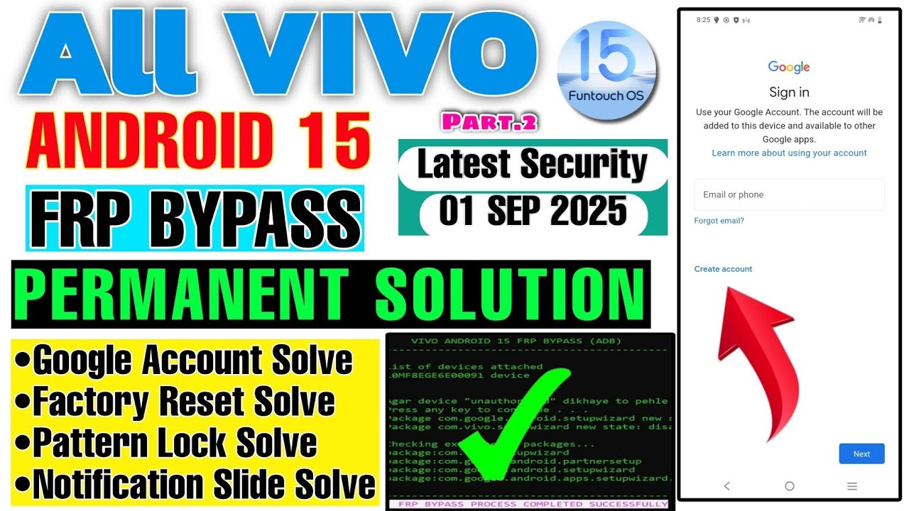 Finally Vivo Android 15 FRP Bypass New Commands PART-2 |Vivo Y19s 5g FRP Bypass| Vivo Android 15 FRP