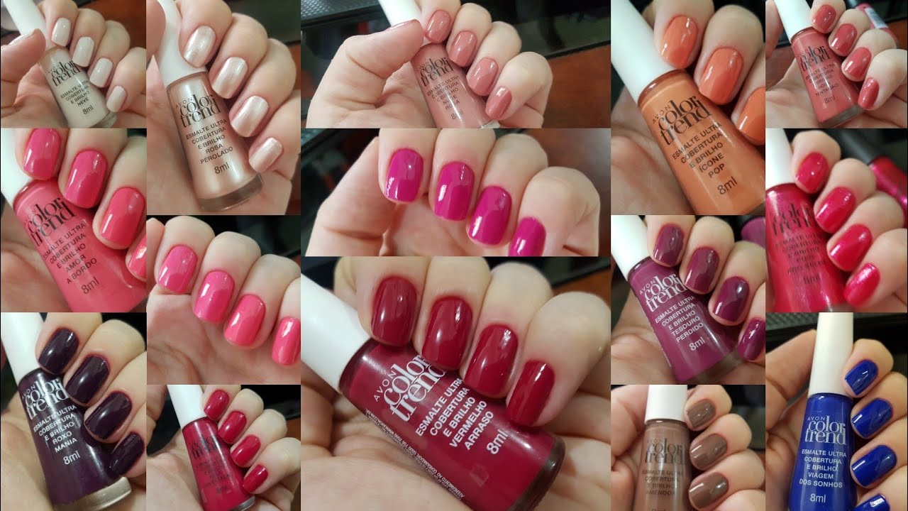 30 cores de esmaltes Avon ColorTrend