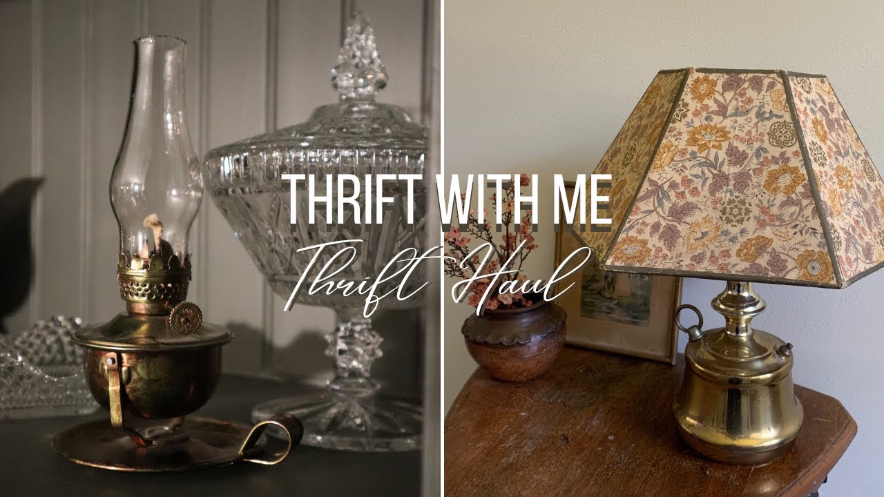Thrift With Me | Vintage Home Decor Thrift Haul | Rachel G Thrifts