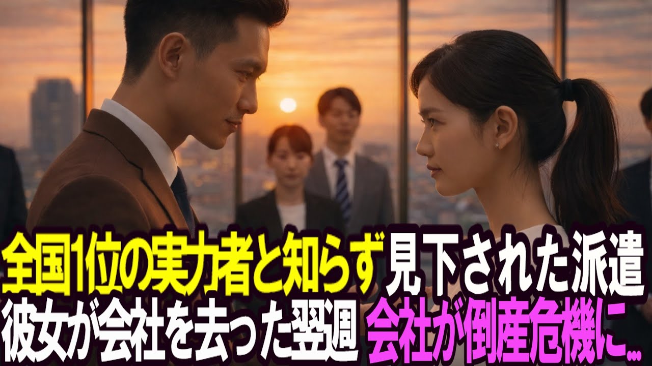 営業全国1位の実力者と知らず見下された派遣高卒OL。彼女が会社を去った翌日、会社倒産危機に！？