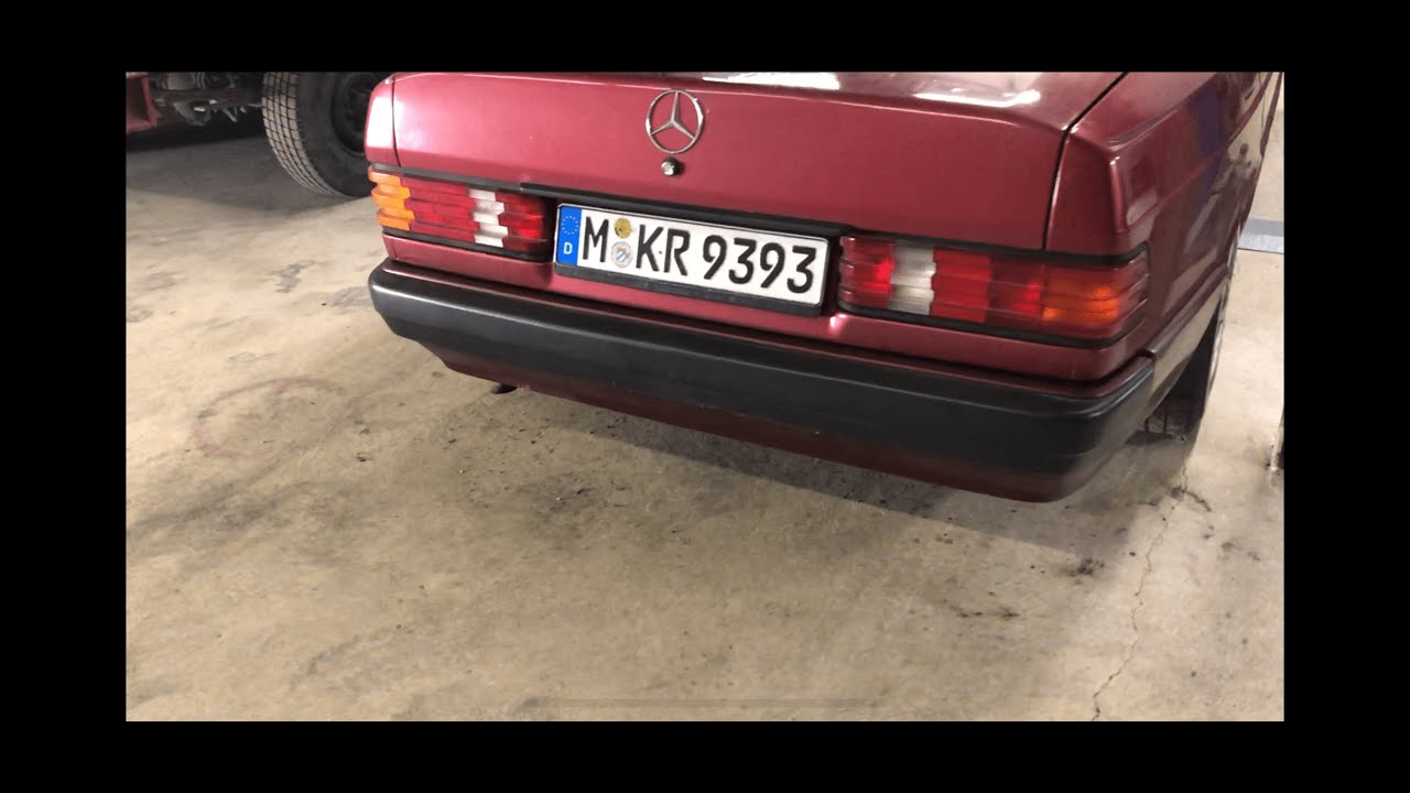 W201 190e Stoßstange tauschen umbauen abbauen Pralldämpfer wechseln