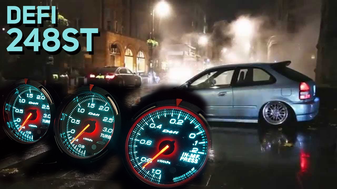 Defi 248ST Meter Tested On Honda Civic EK (By Xtreme Performance)