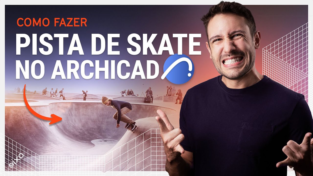 COMO FAZER PISTA DE SKATE NO ARCHICAD (half, mini ramp, bowl, rampas)