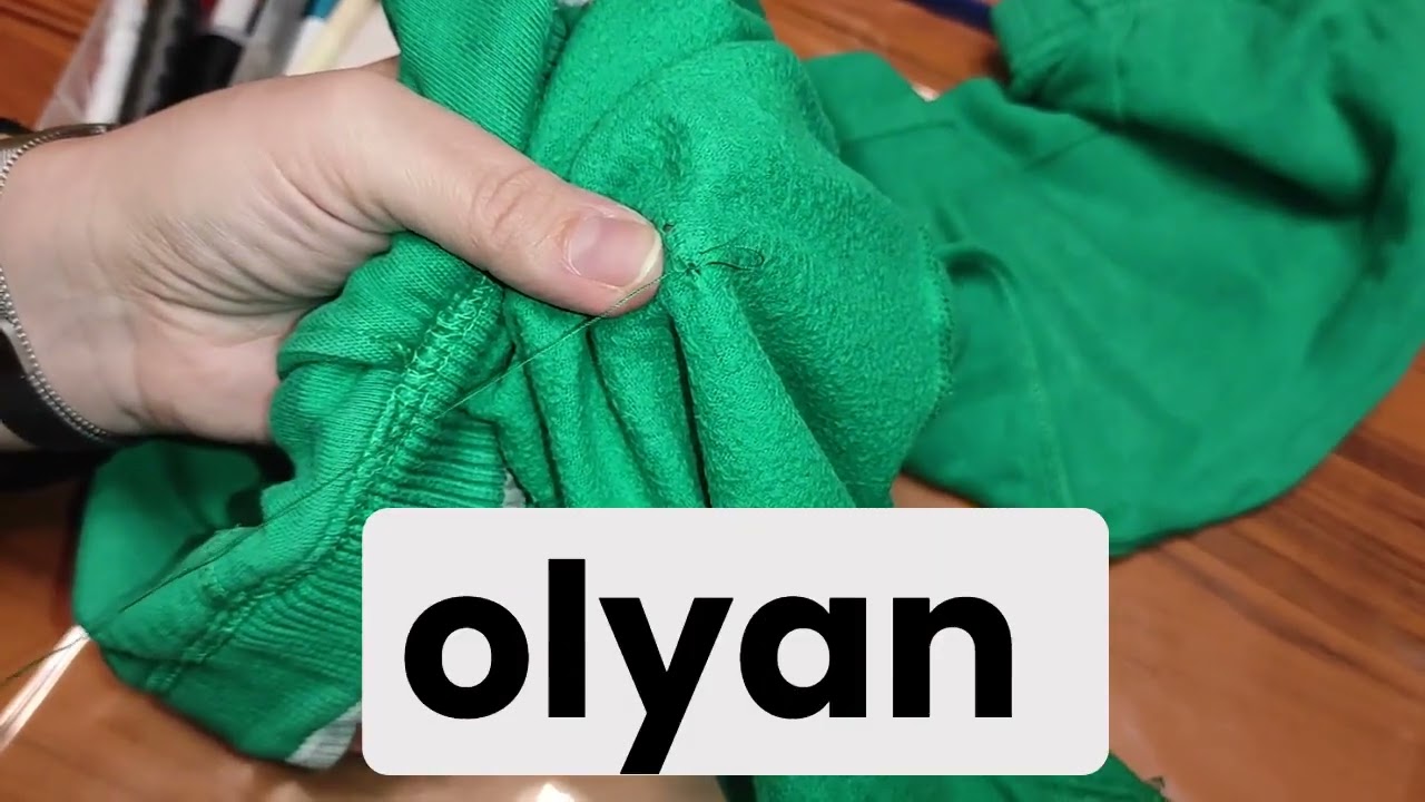 Lyuk javítása kézi varrással