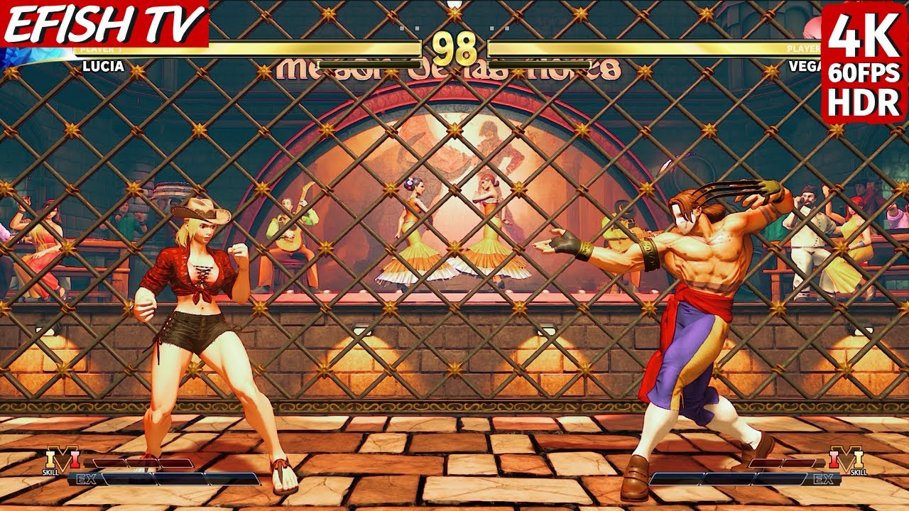 Lucia vs Vega (Hardest AI) - Street Fighter V