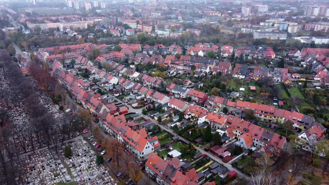 Zabrze z drona - widok okolicy ul.Czołgistów