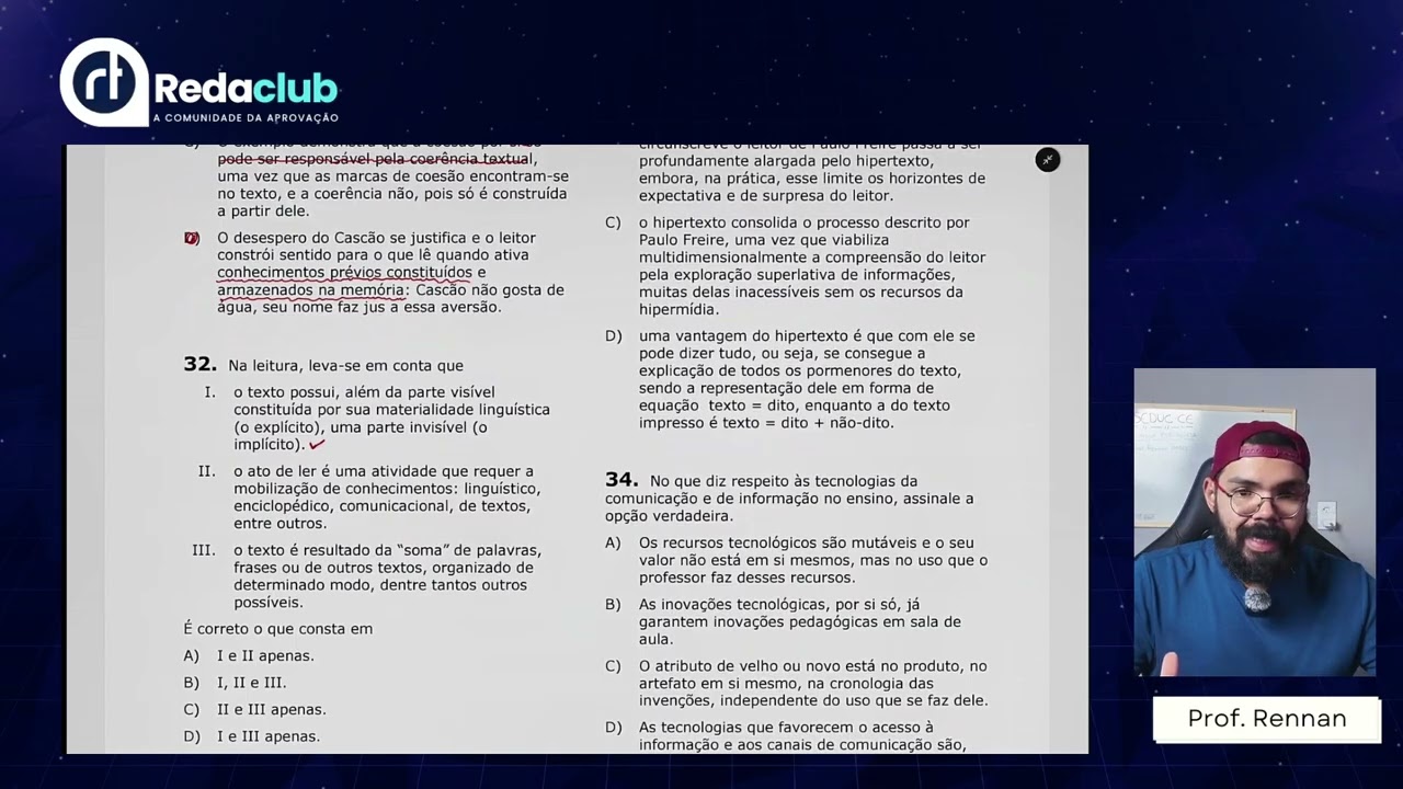 Concurso Seduc: língua portuguesa - parte 01