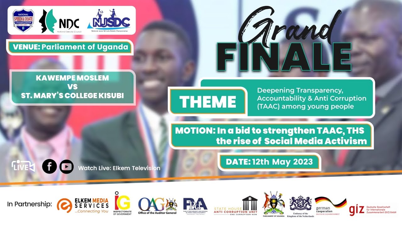 GRAND FINALE BTN ST. MARY'S COLLEGE KISUBI VS KAWEMPE MUSLIM SS OF #NSDC 2023_23 @PARLIAMENTOFUGANDA