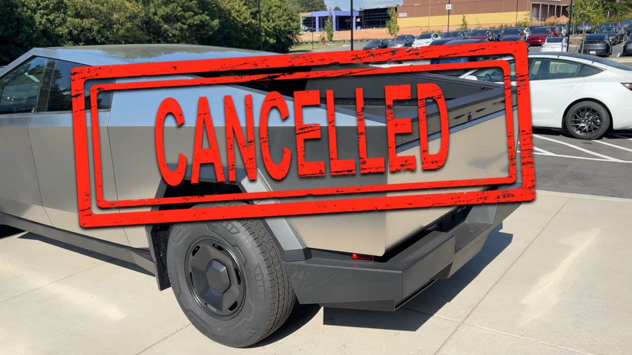 Краткий обзор переоцененного заднеприводного Tesla Cybertruck прямо перед отменой его выпуска