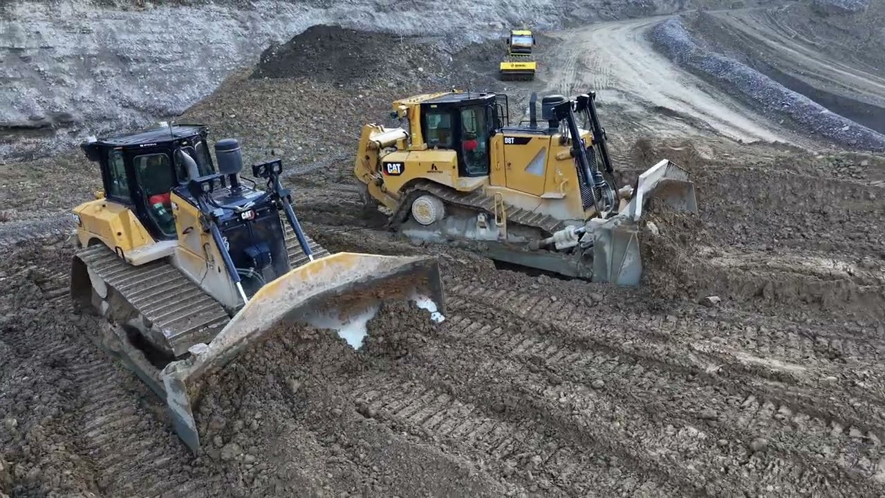 Hand in Hand, CAT D6 and CAT D8T Part I | Alluvia AG | @caterpillarinc