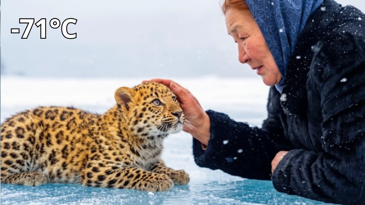 🐆 She Rescued a Baby Amur Leopard from a Frozen Lake at -71°C Siberia!