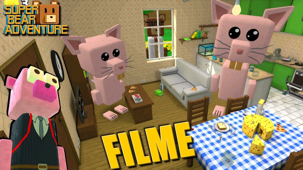 jogo do urso, FILME - MOLINHA FICOU GIGANTE NA CASA DO CIENTISTA, super bear adventure, historinha