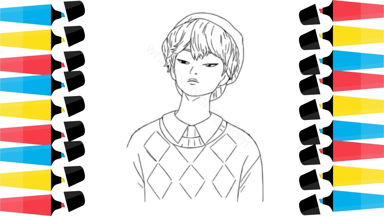 Aprende a Dibujar a SAJA DE KPOP DEMON HUNTERS SAJA BOYS