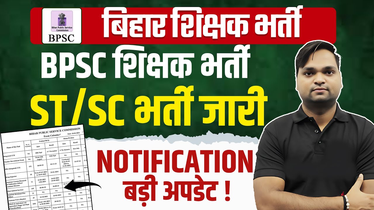 BPSC TRE 4.0 Latest News | BPSC TRE 4.0 Notification 2025 Update