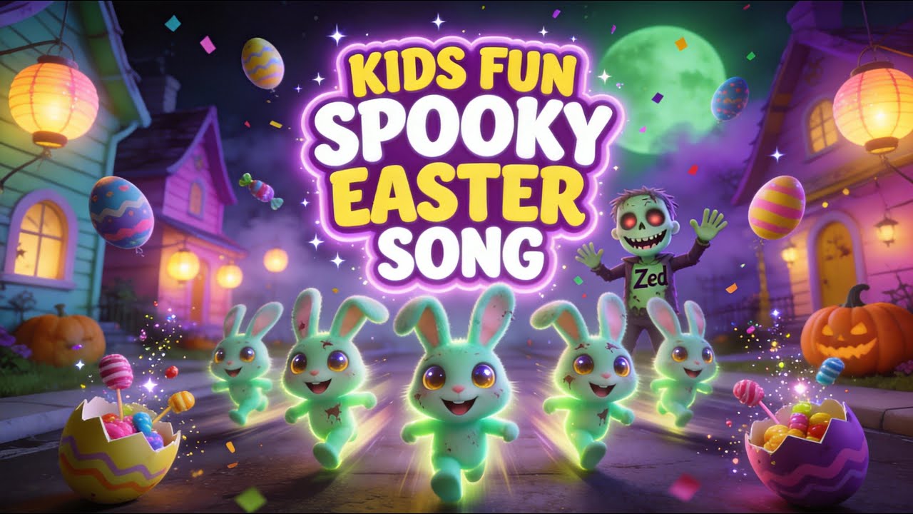 Spooky Street Easter Beat |🐰 Zombie Bunny Hop! | Fun Kids Easter Song