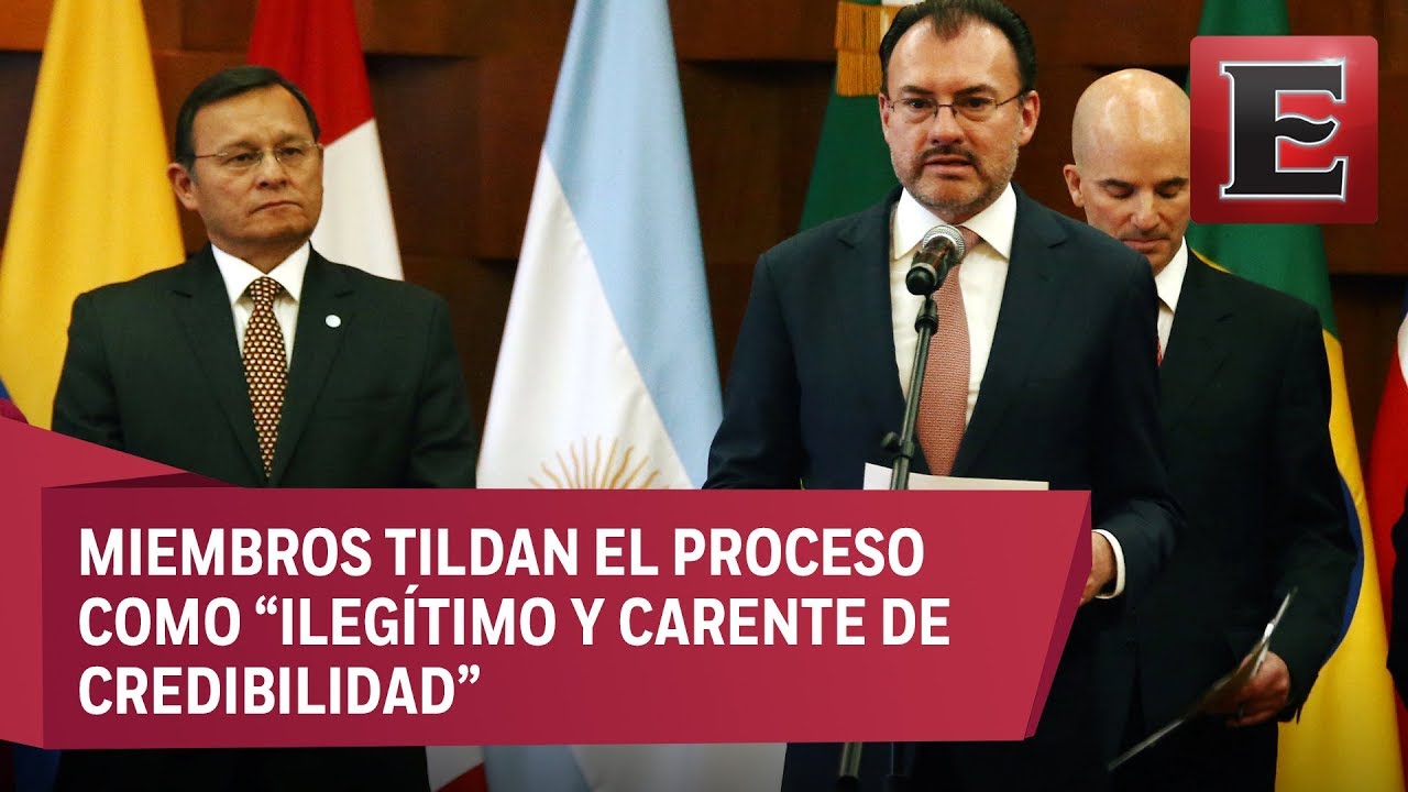 Grupo de Lima hace último llamado a Venezuela para suspender elecciones