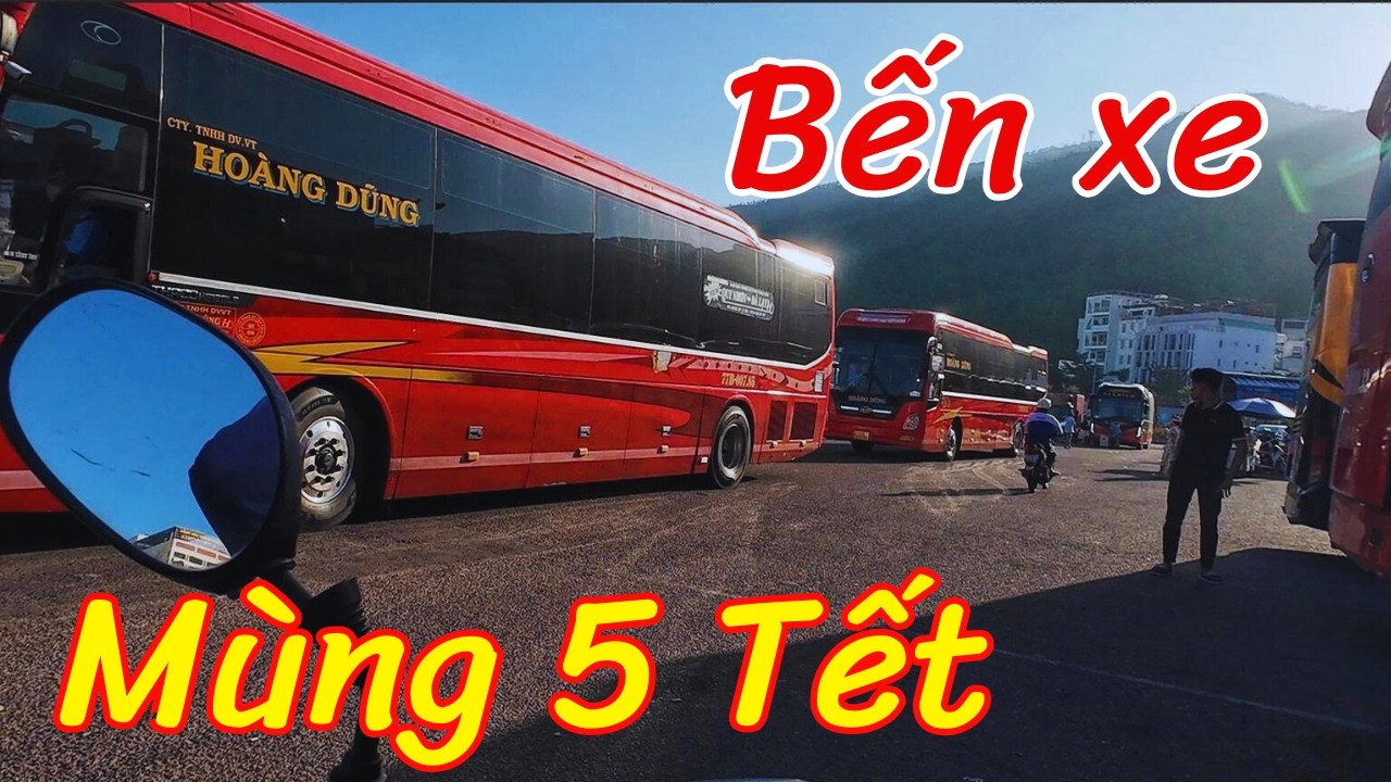 Bến xe Quy Nhơn chiều mùng 5 Tết #Tet