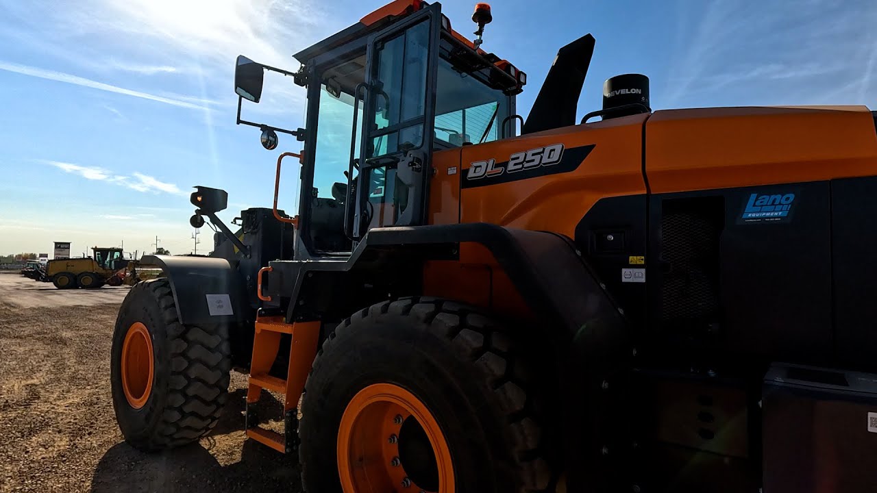 Develon DL250 wheel loader 2024 learn about this beast of a machine and how to operate