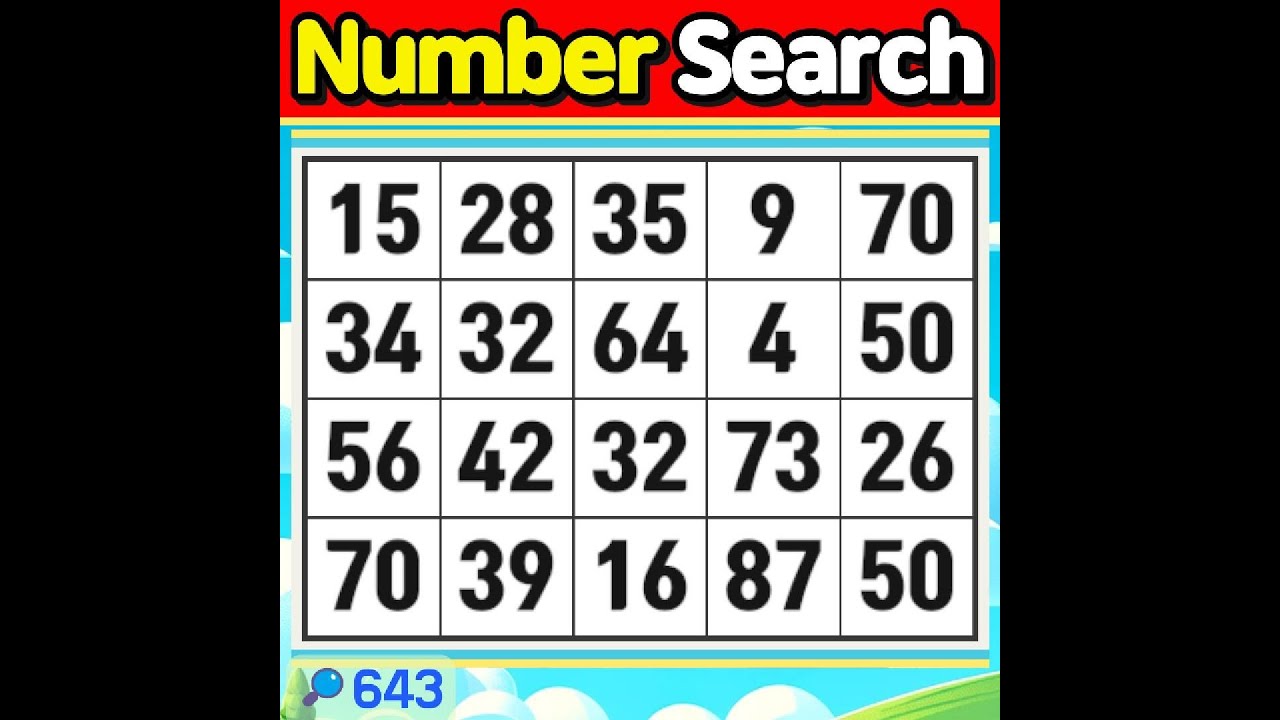 Number Search #643 Let&rsquo;s live today for the day it will shine someday.【Match | brain game | puzzle 】
