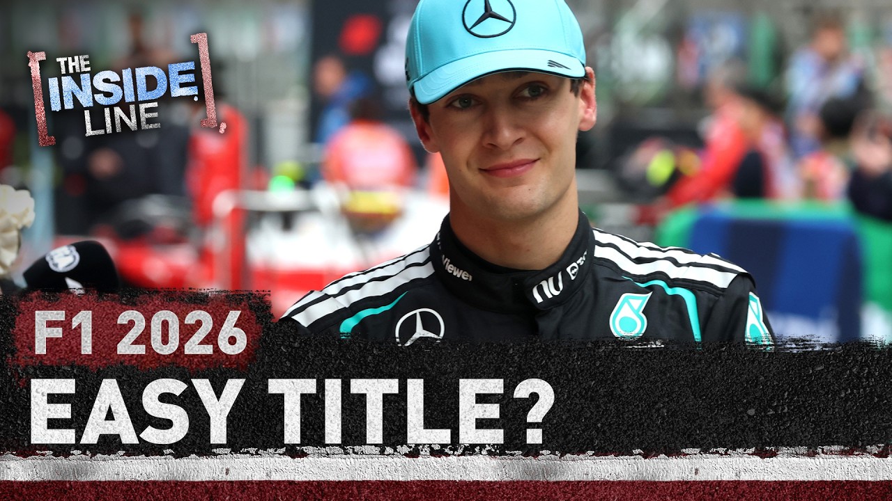 Is Mercedes driver George Russell about to stretch his legs out front?