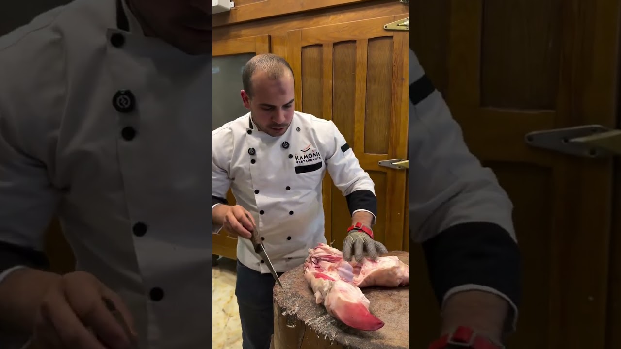 How to chopp leg of Cow.