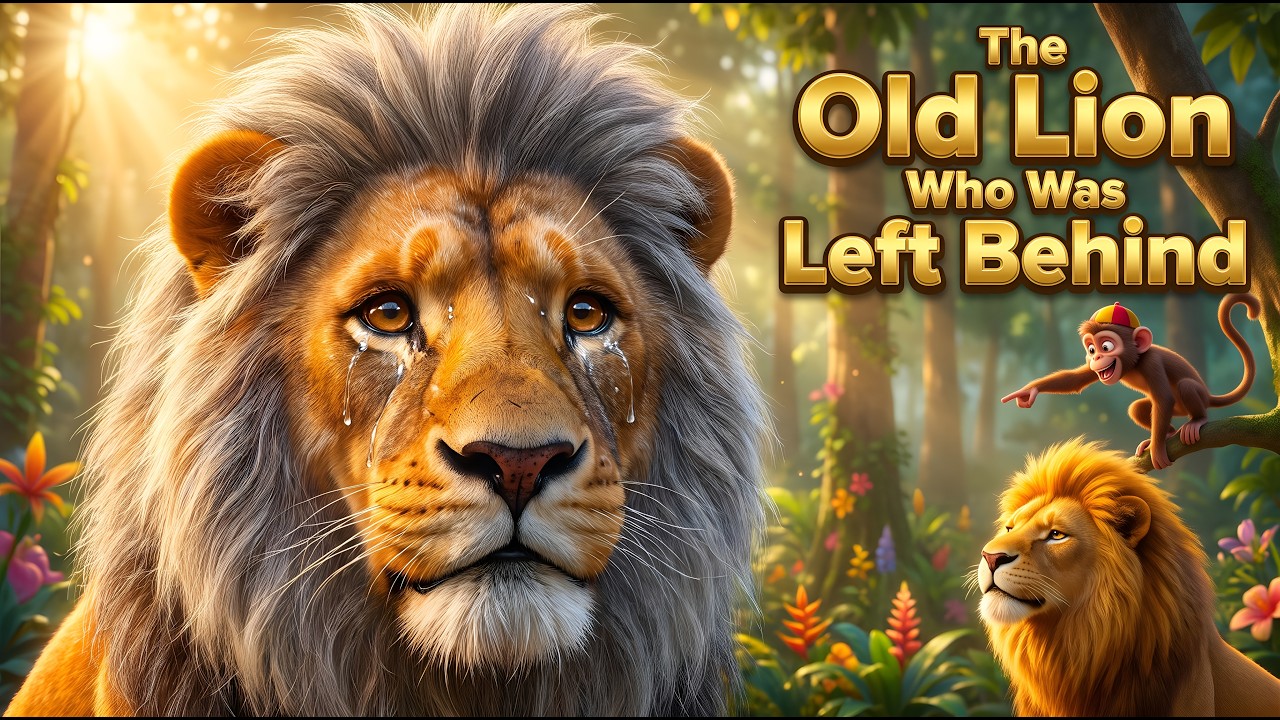 The Old Lion Who Was Left Behind 🦁😢 | English Moral Stories | Bedtime Stories