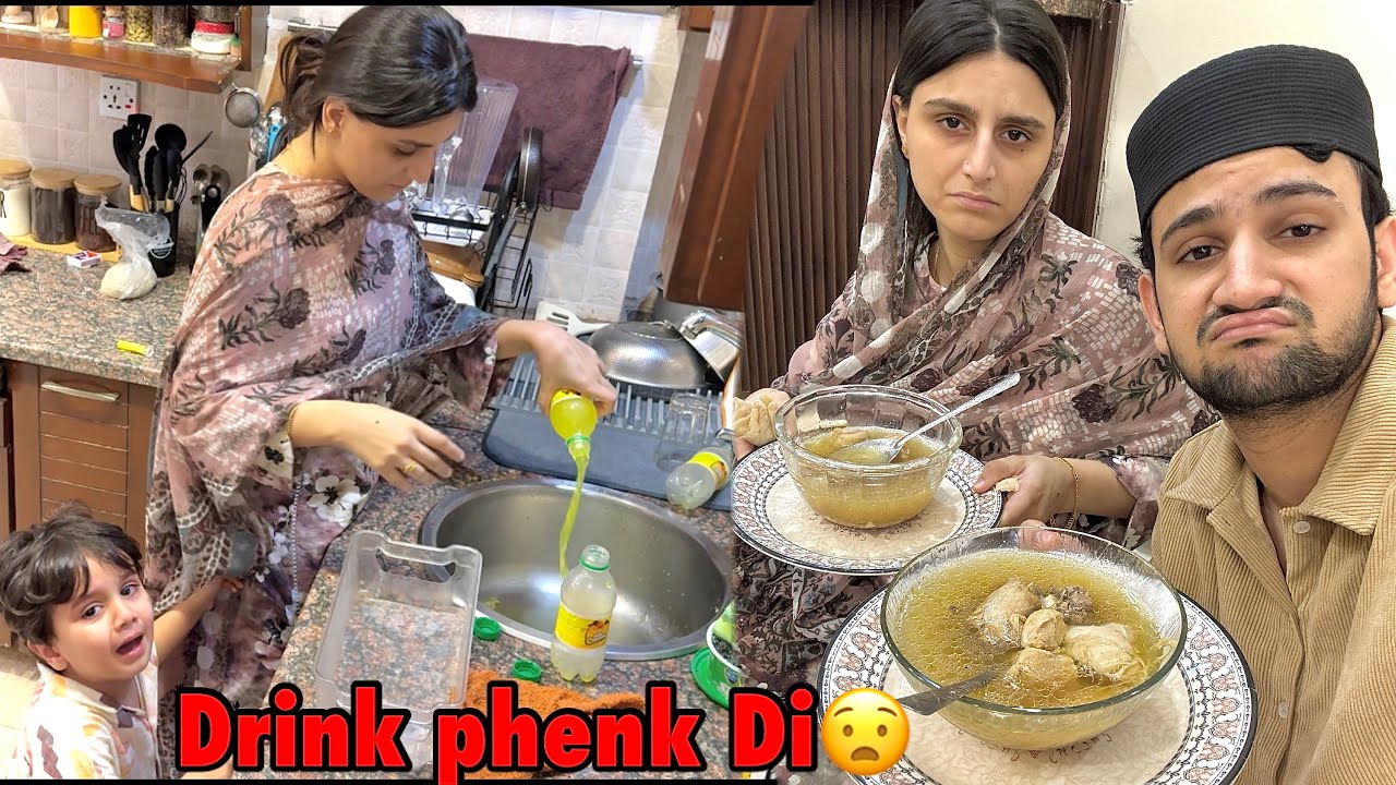 Sari cold drinks phenk Di basil ki achanak tabiyat kharab😧 | iftari mai ye khana parha🥲