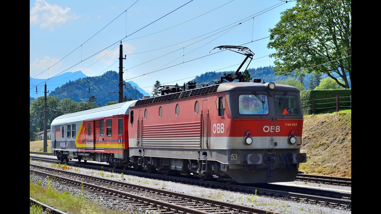 Bahnverkehr Arlberg 9.6.2023: ÖBB Rh114 mit Hilfszug, Probahn Vorarlberg, Klimaticket, Autoreisezug