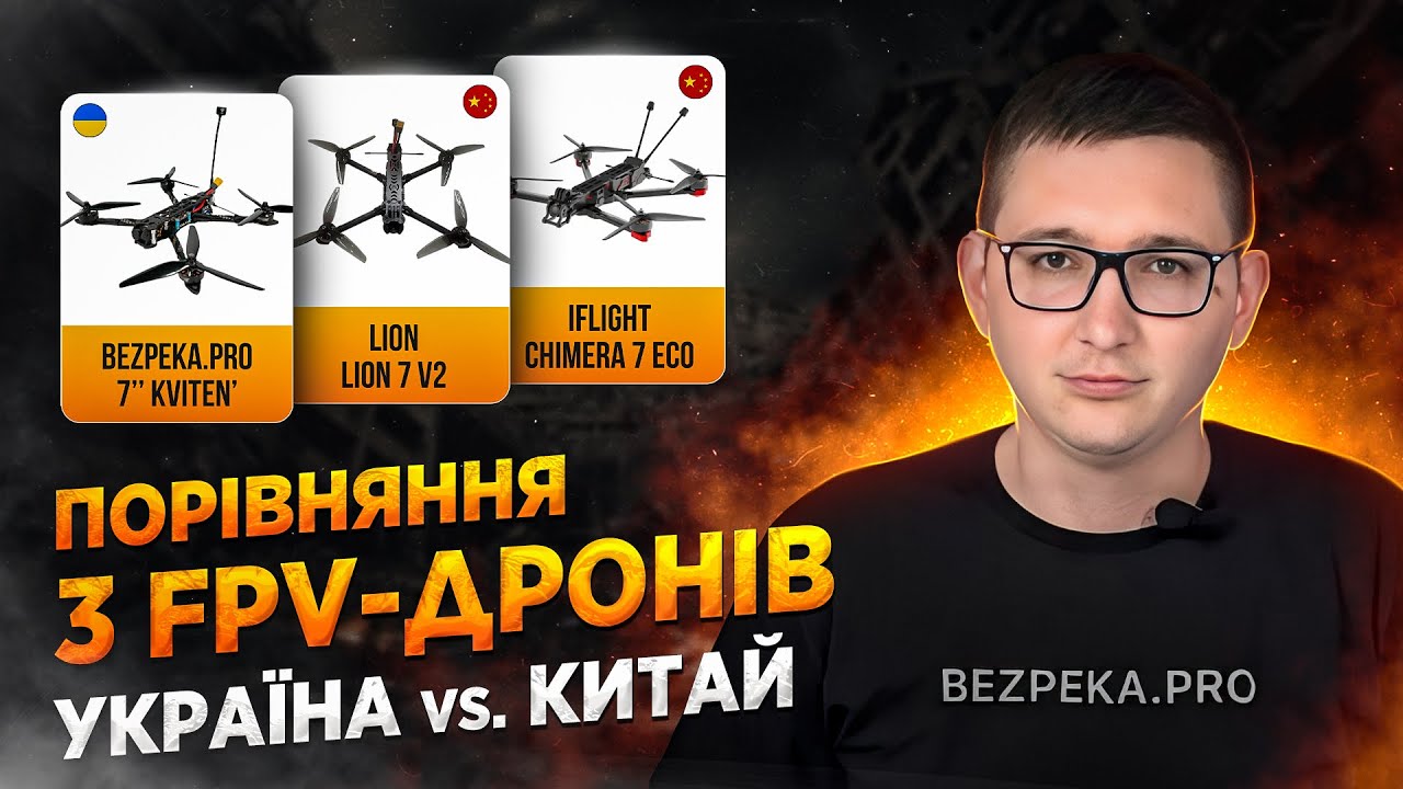 Порівняння 3 fpv-дронів | Україна vs Китай